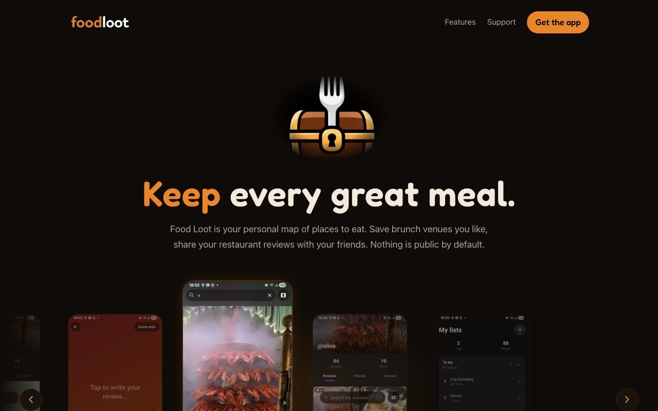Screenshot of Food Loot