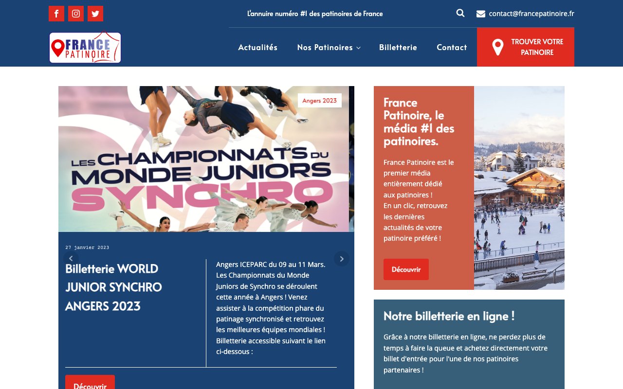 Screenshot of France Patinoire